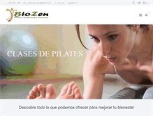 Tablet Screenshot of centrobiozen.es